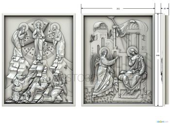 Religious panels (PR_0243) 3D model for CNC machine